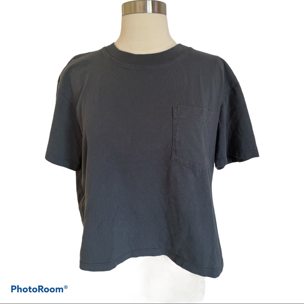 Madewell Easy Crop Tee in Onyx - Picture 3 of 5